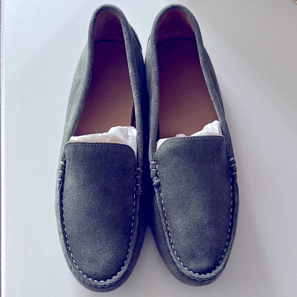NWT M. Gemi Sage colored Felize Suede Loafers